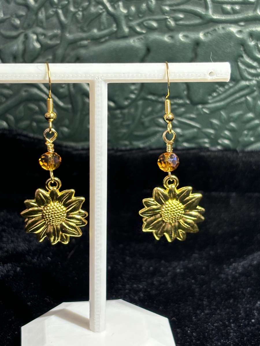 Sunny Days Sunflower Earrings
