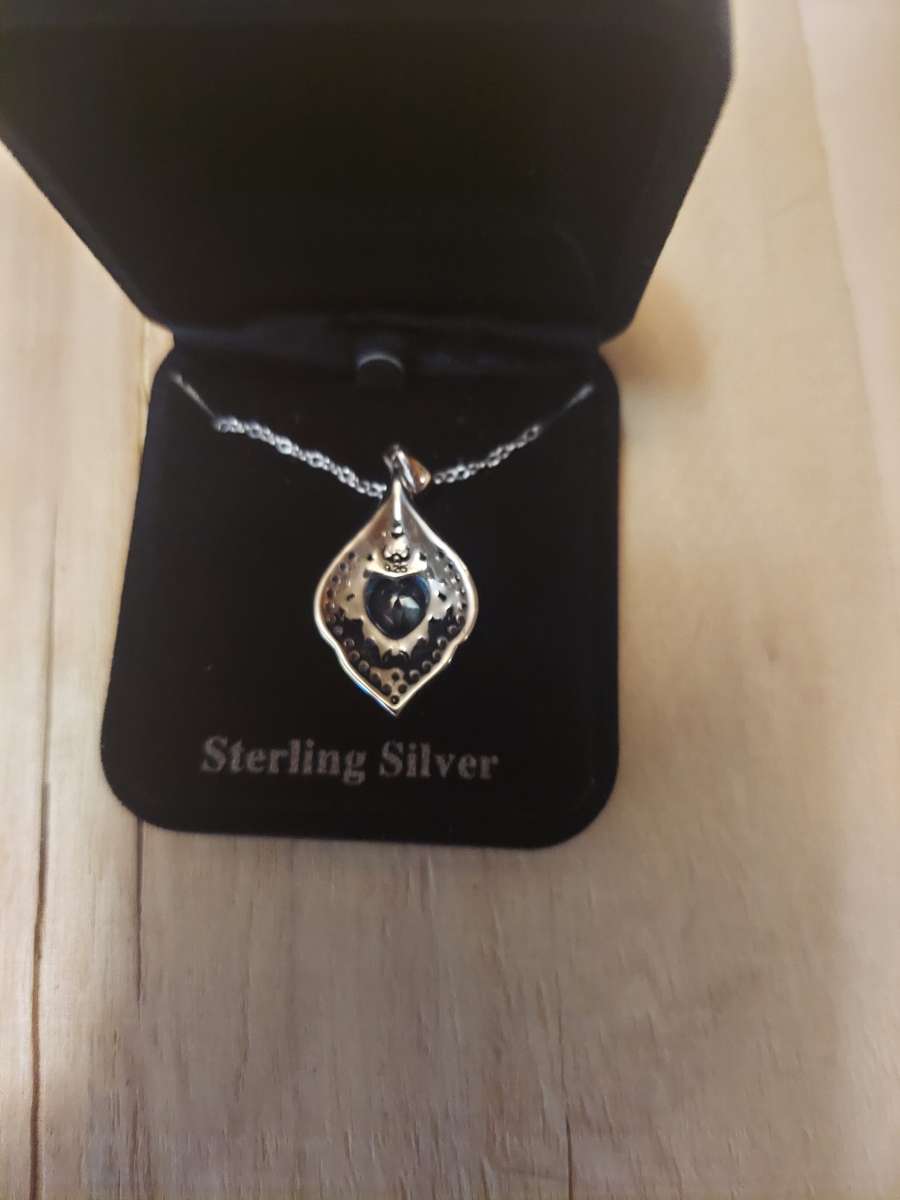 This is a nice sterling silver necklace  very nice