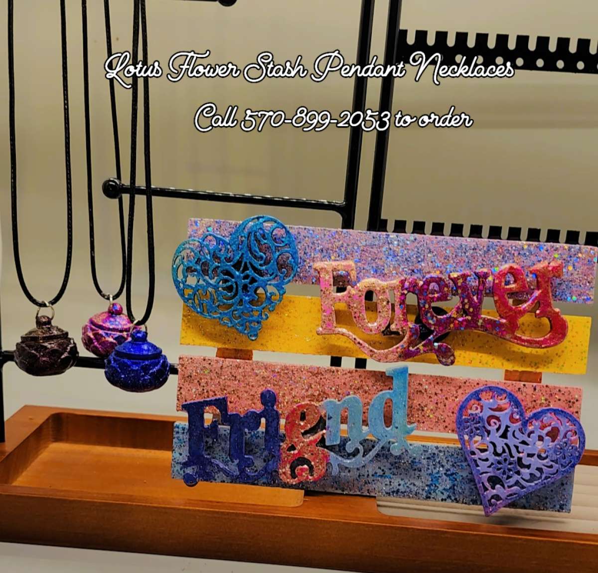 Lotus Flower Pendant Necklace and or Magnet Board