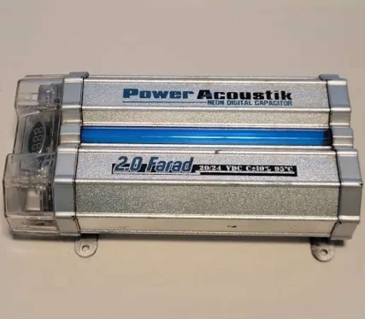 Power Acoustik Neon Digital 20 Farad Capacitor