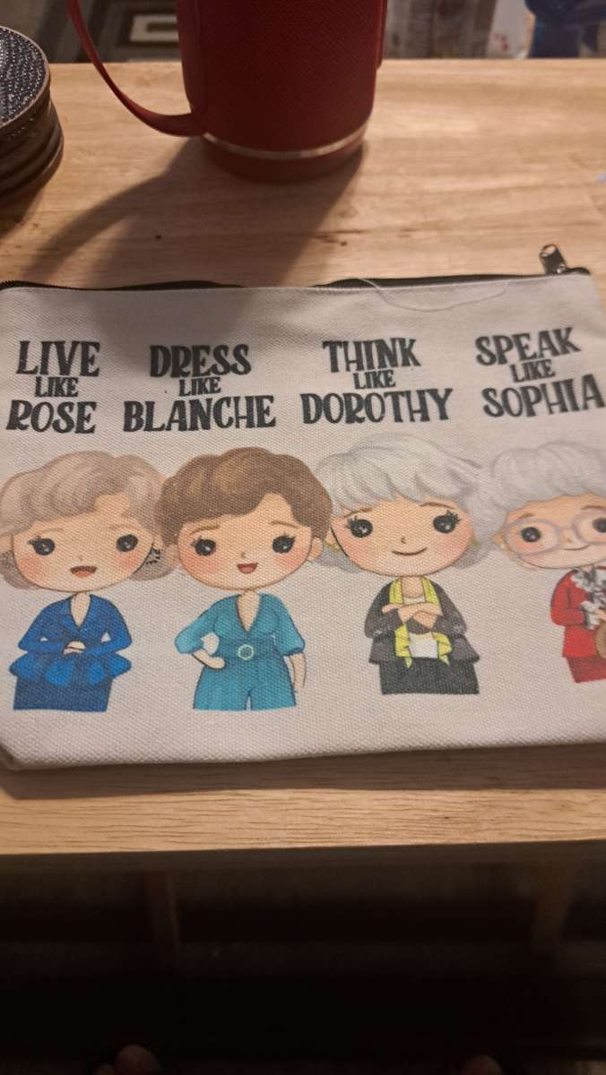 golden girls make up bag  cash  only