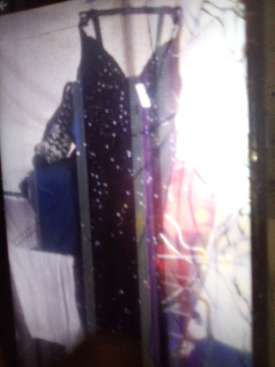 BLACK SPARKLING DRESS