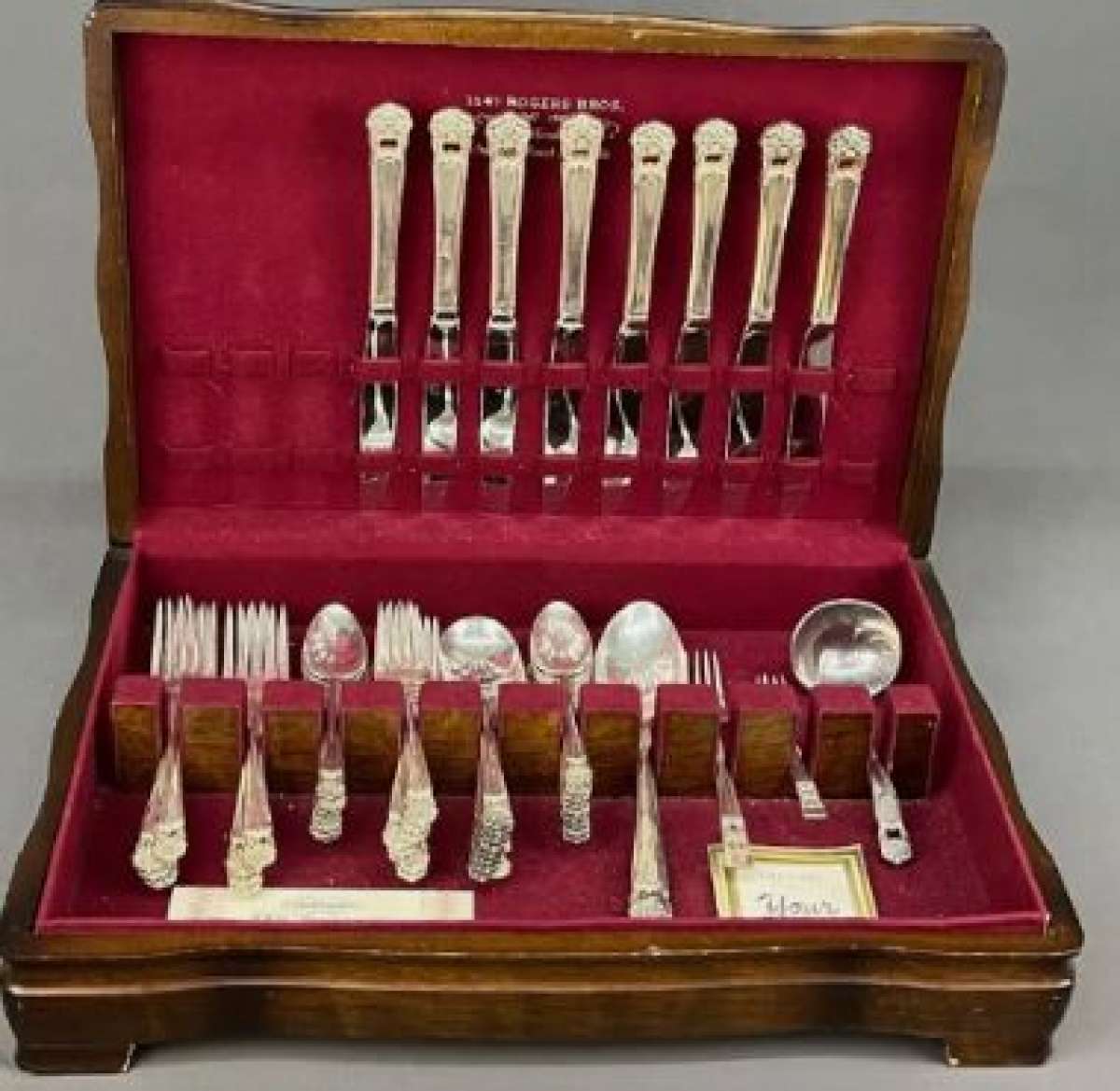 two box sets of steeling silver silverware vintage