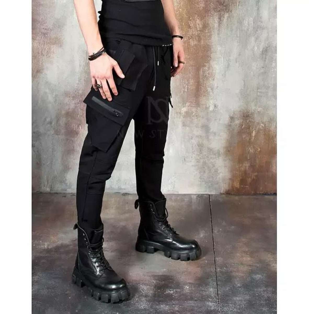 Multiple Pocket Accent Jogger Pants