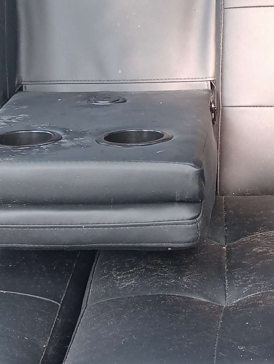 black leather futon couch