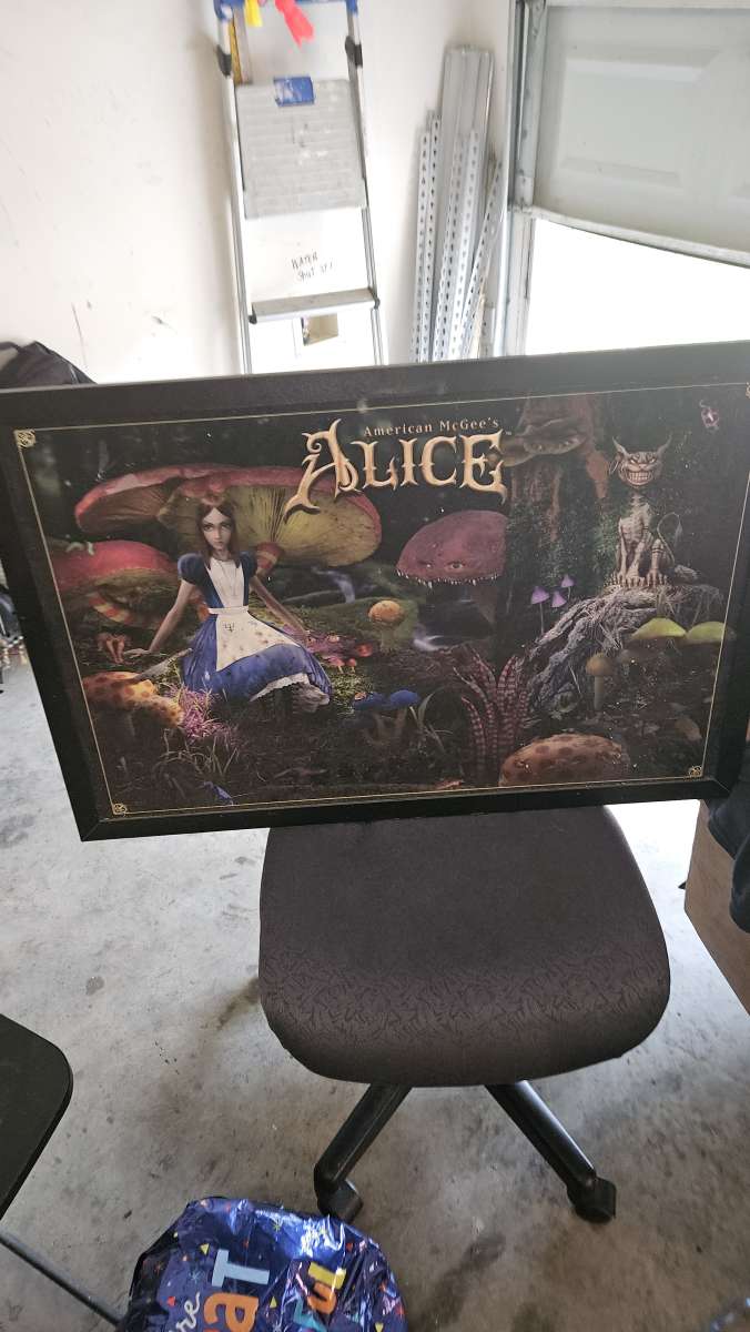 american mcgees alice mushroom garden  painting