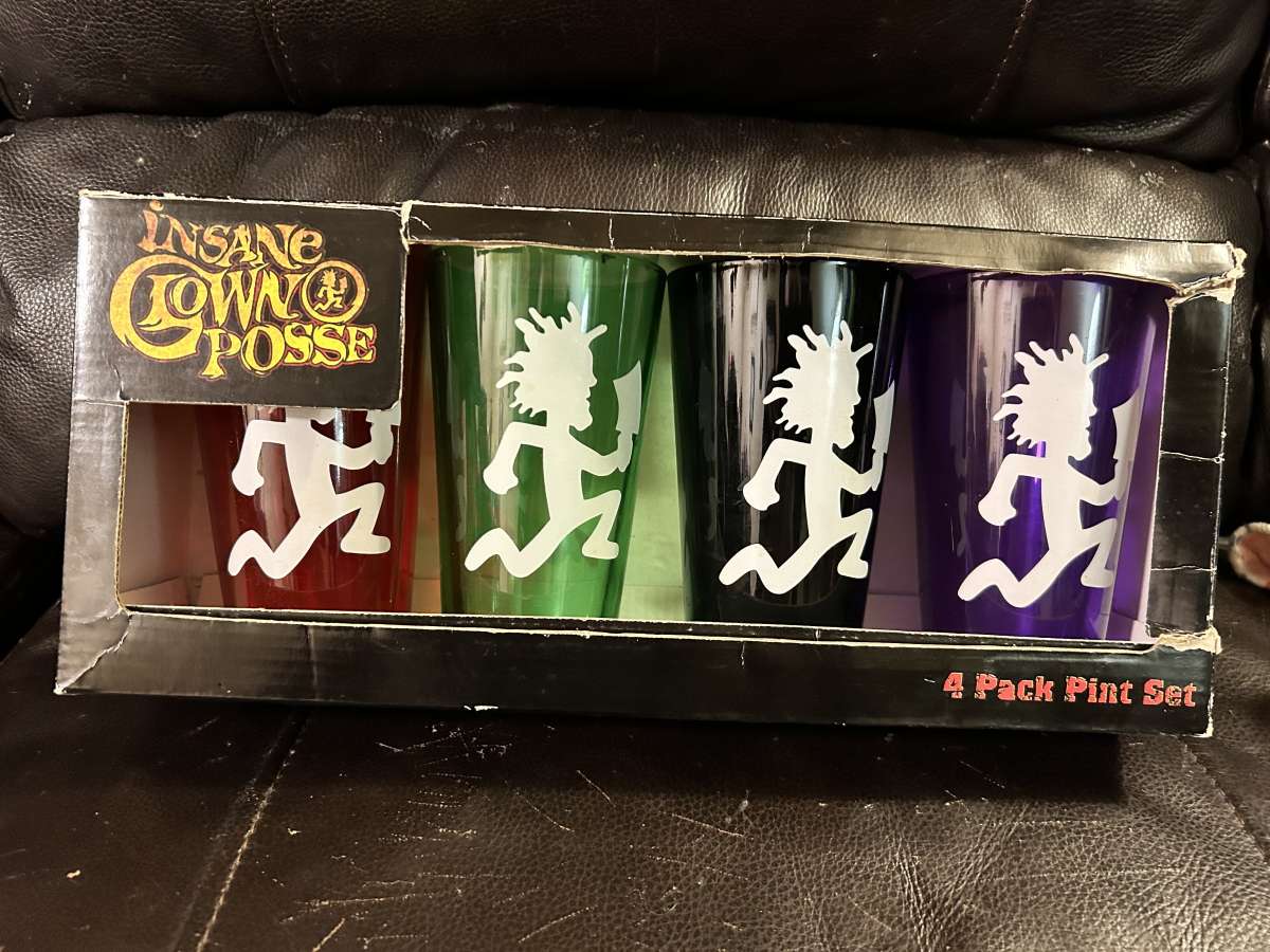 4 Set Hatchetman Pint Glasses