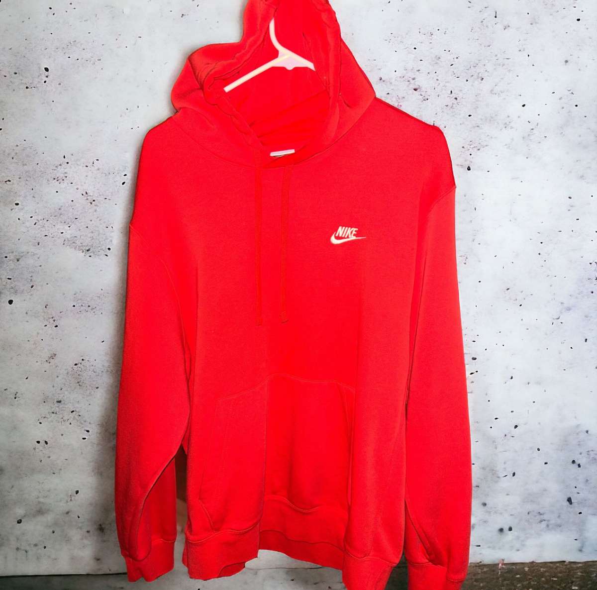 mens size large red Nike hoodie
