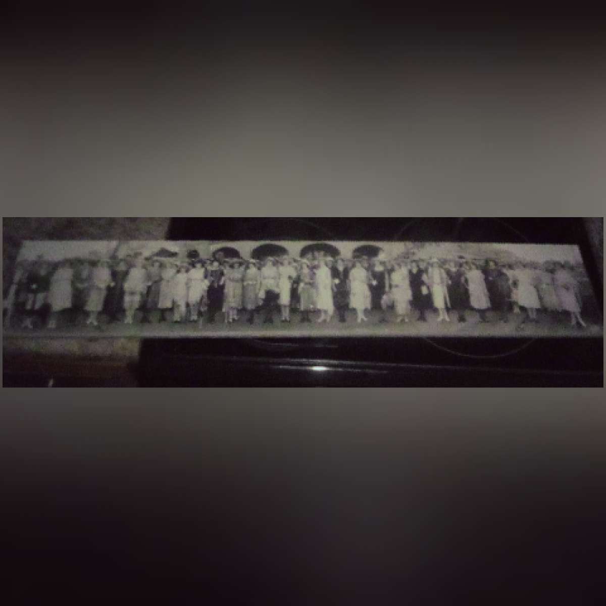 wooden long pantographic photograph from the 1920s