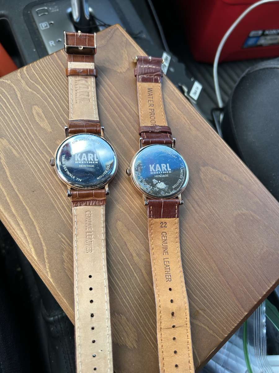 2  KARL BREITNER HERITAGE STAINLESS STEEL WATCHWATCHES NEED