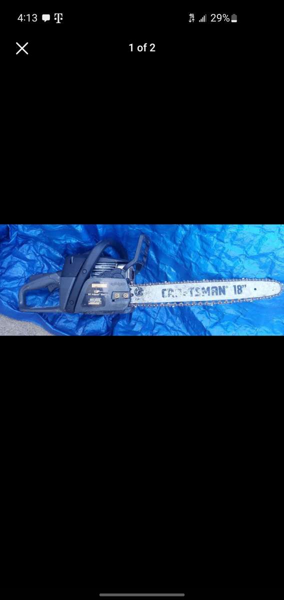 18 craftsman gas power chainsaw