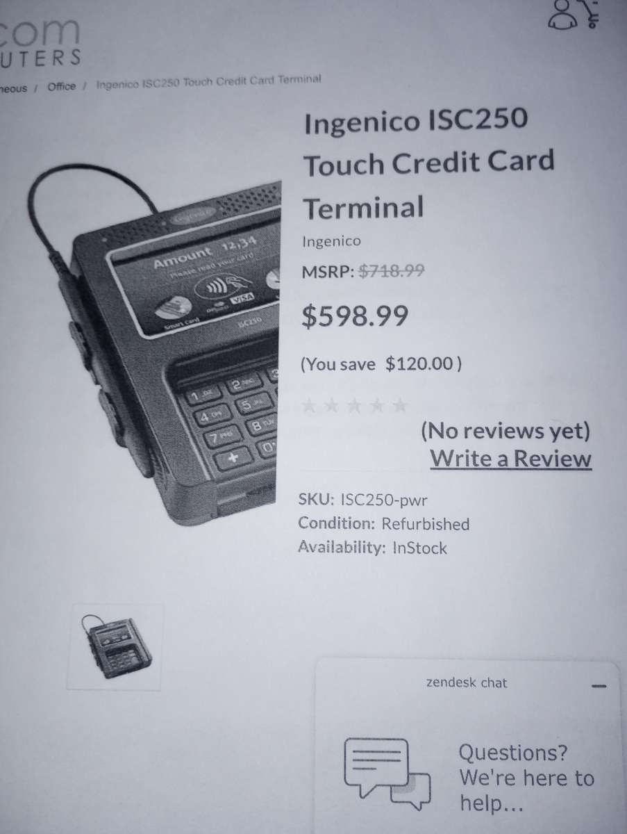 credit card terminal