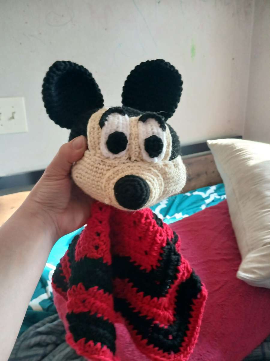 Handmade mickey mouse baby lovie