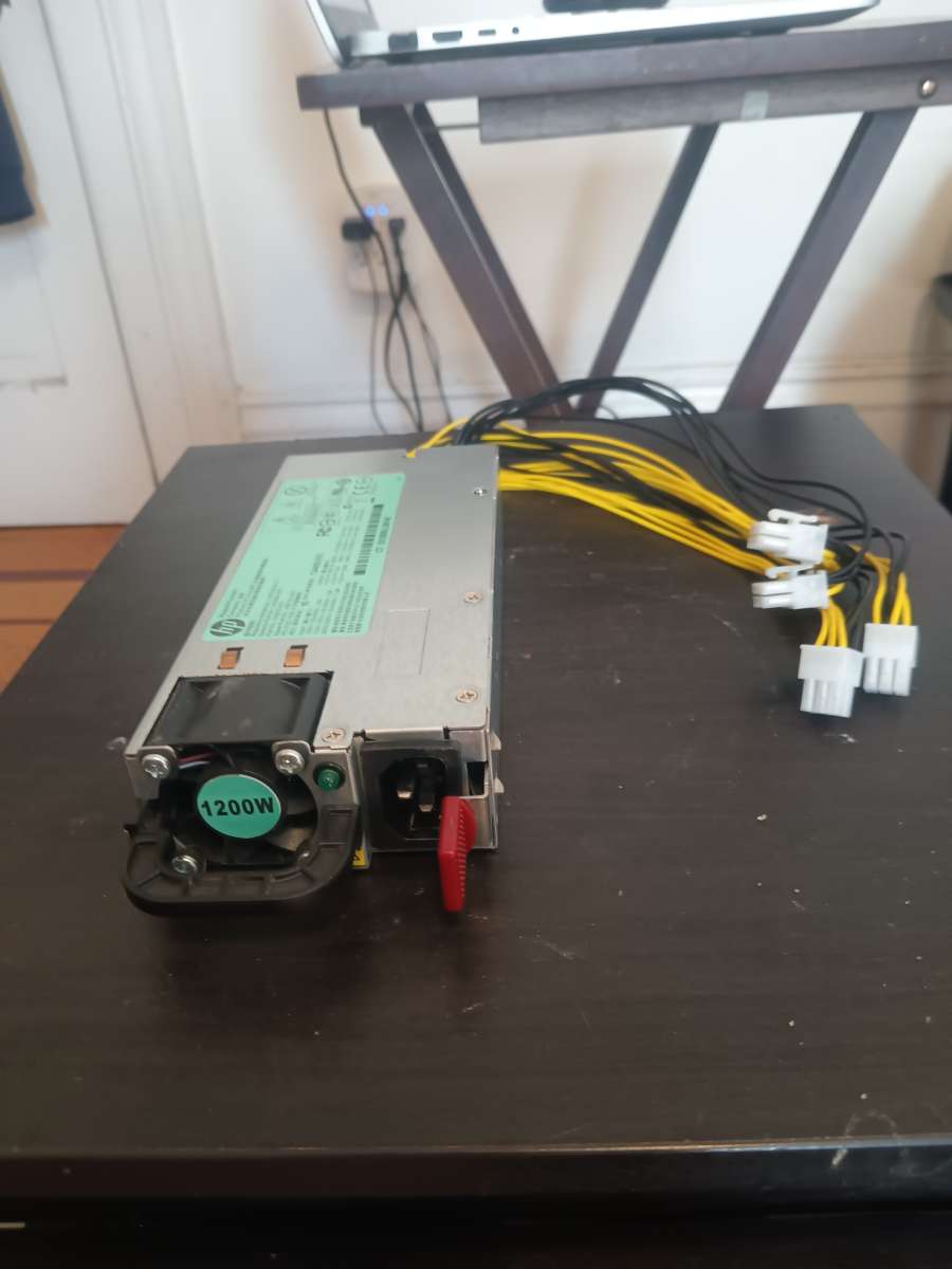 hp 1200 watt p0wer supply for the box miners