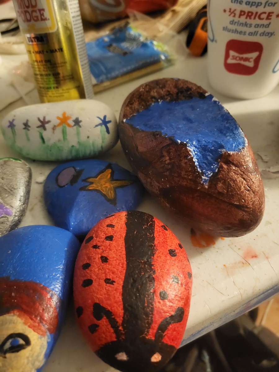 hand painted rocks