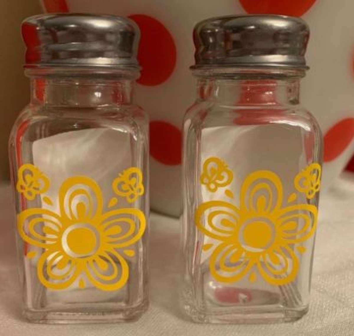 Pyrex salt and pepper shakers