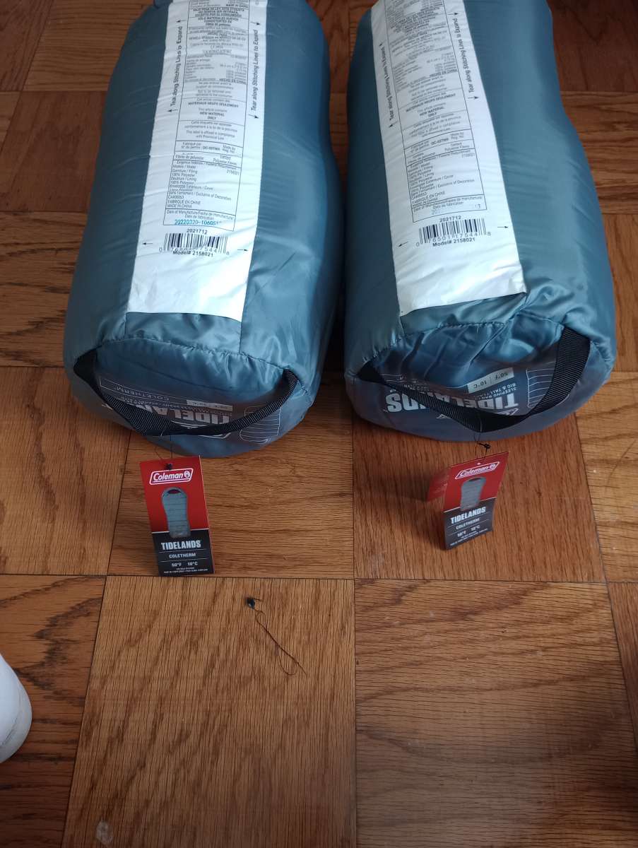 Coleman tidelands sleeping bags