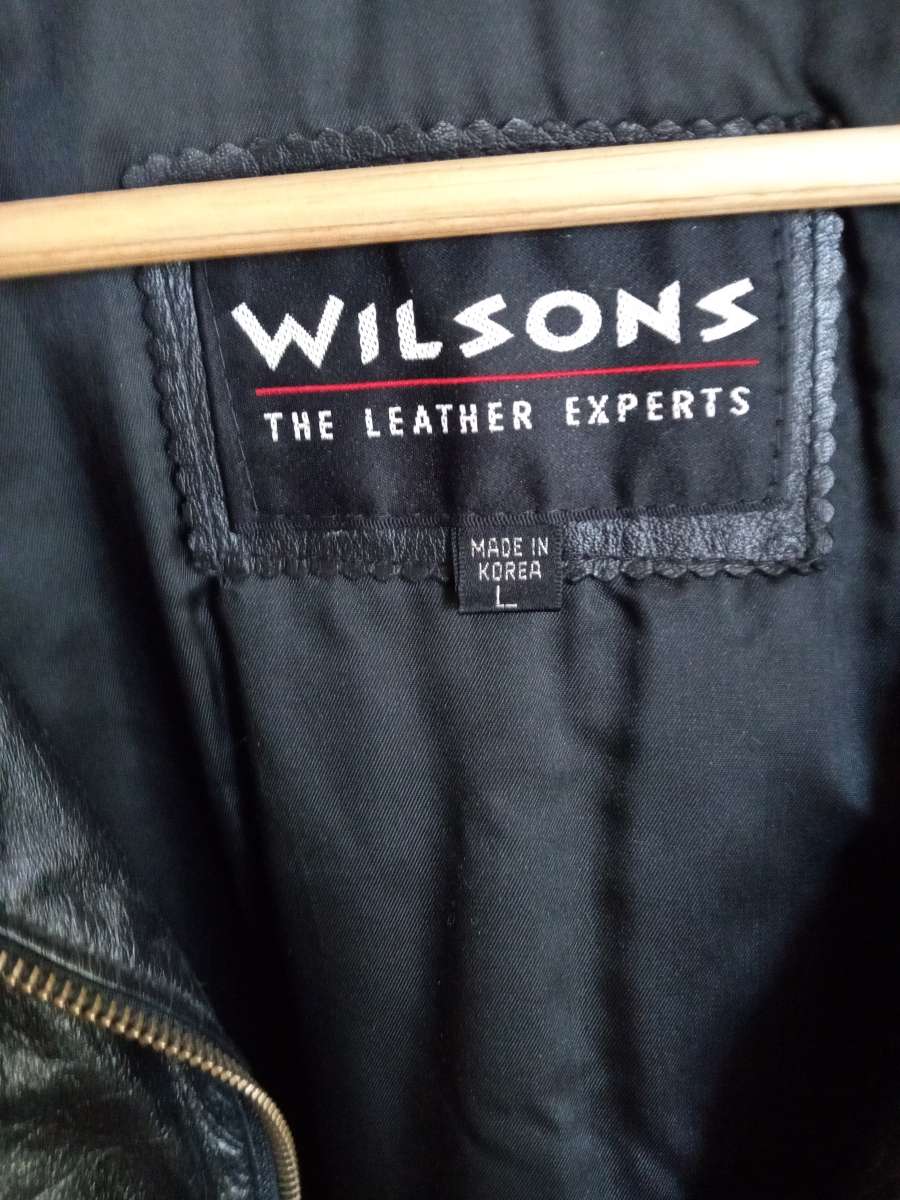 Wilsons leather jacket mens large