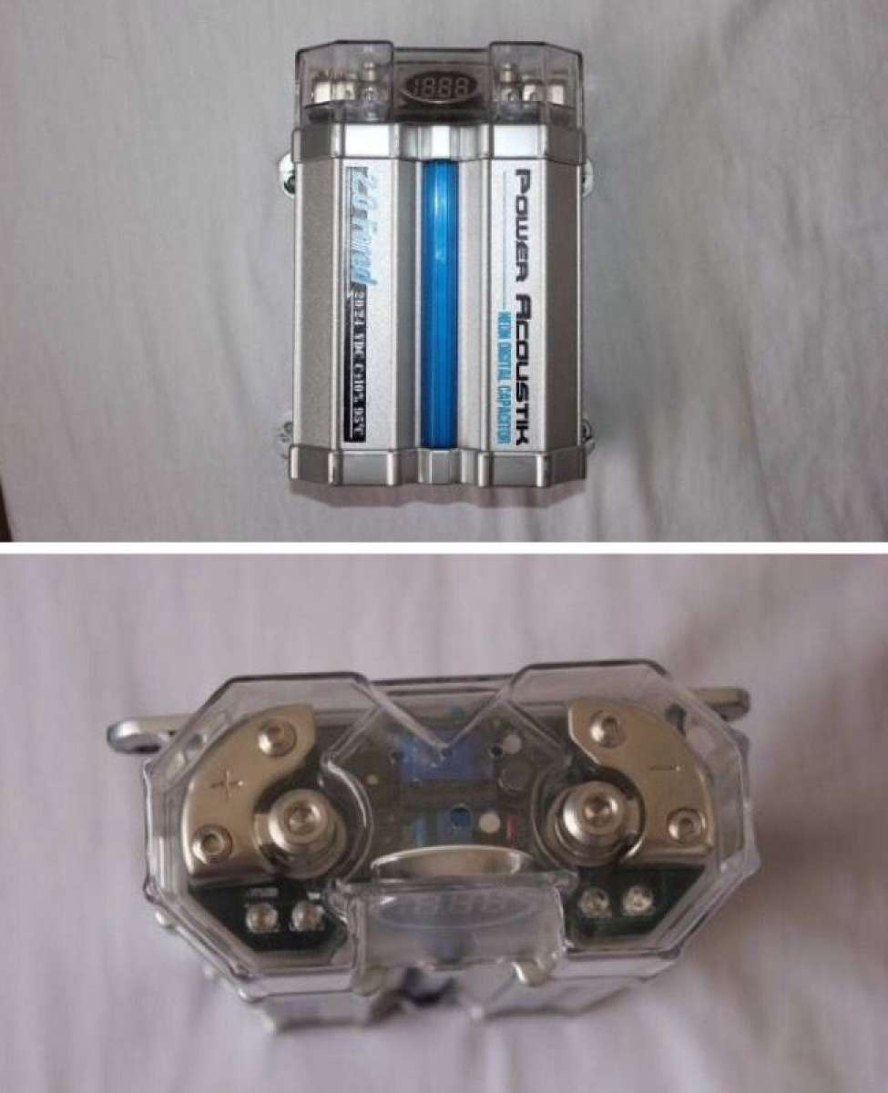 Power Acoustik Neon Digital 20 Farad Capacitor