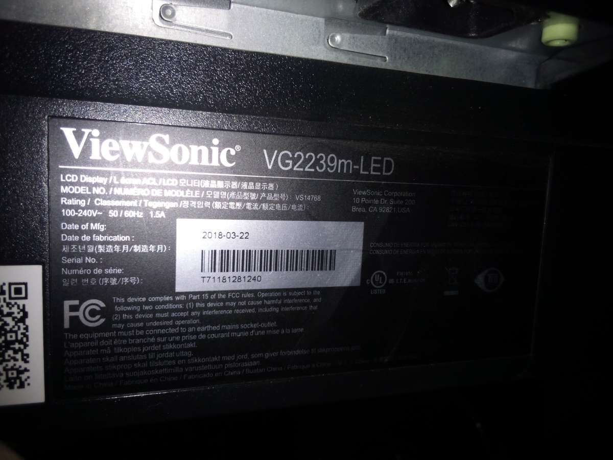 ViewSonic double computer monitor