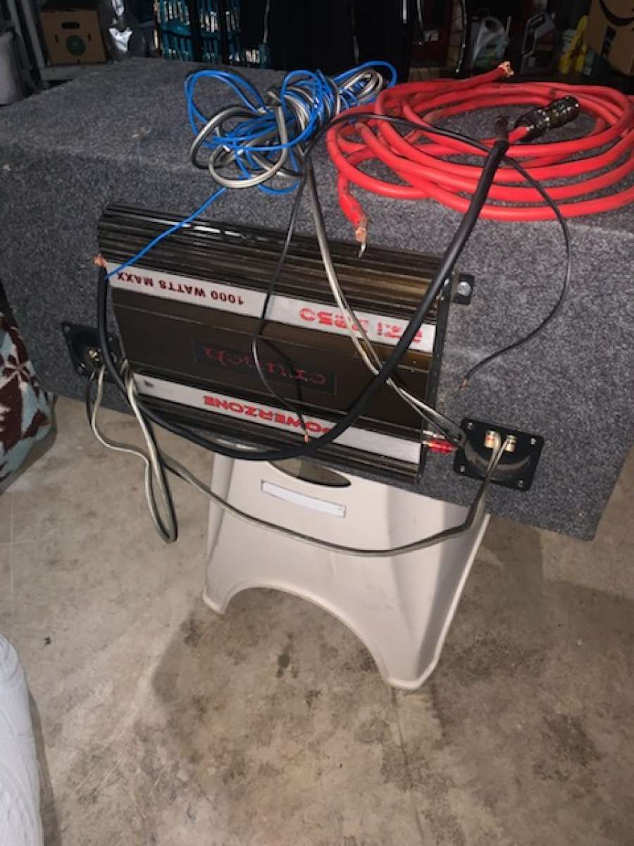 Subwoofer Amp And Cables