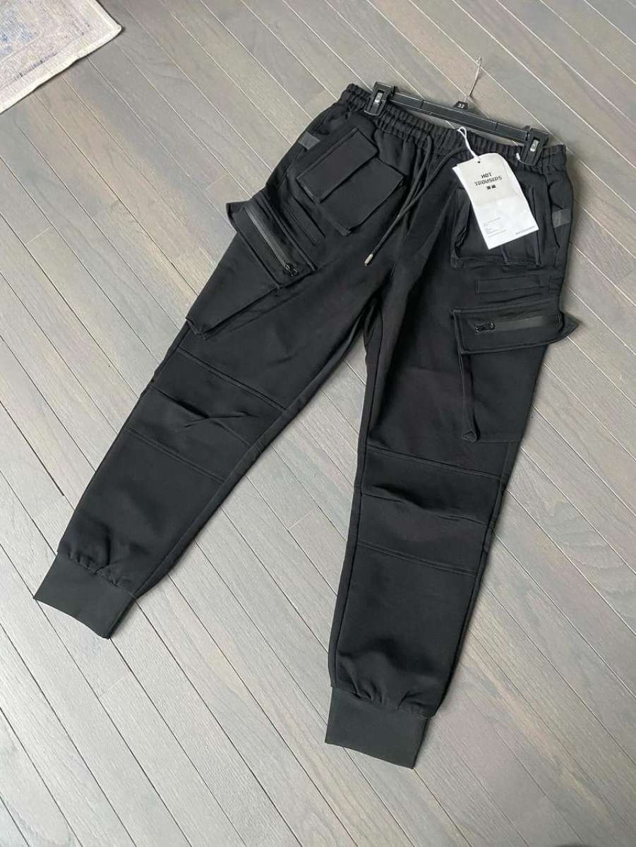 Multiple Pocket Accent Jogger Pants