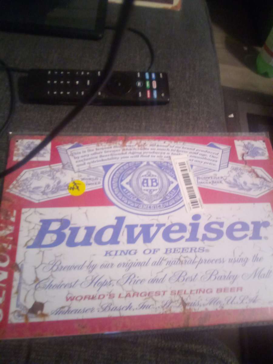 Budweiser sign