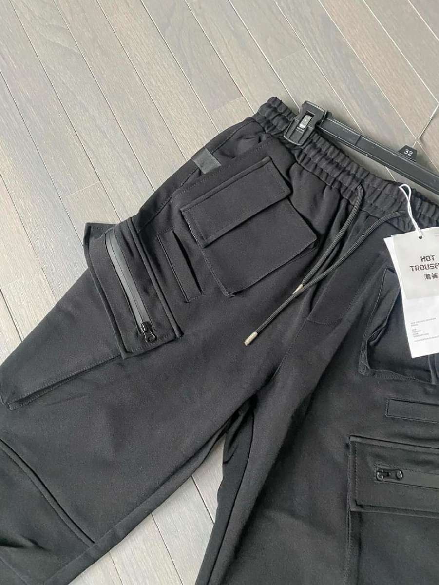 Multiple Pocket Accent Jogger Pants