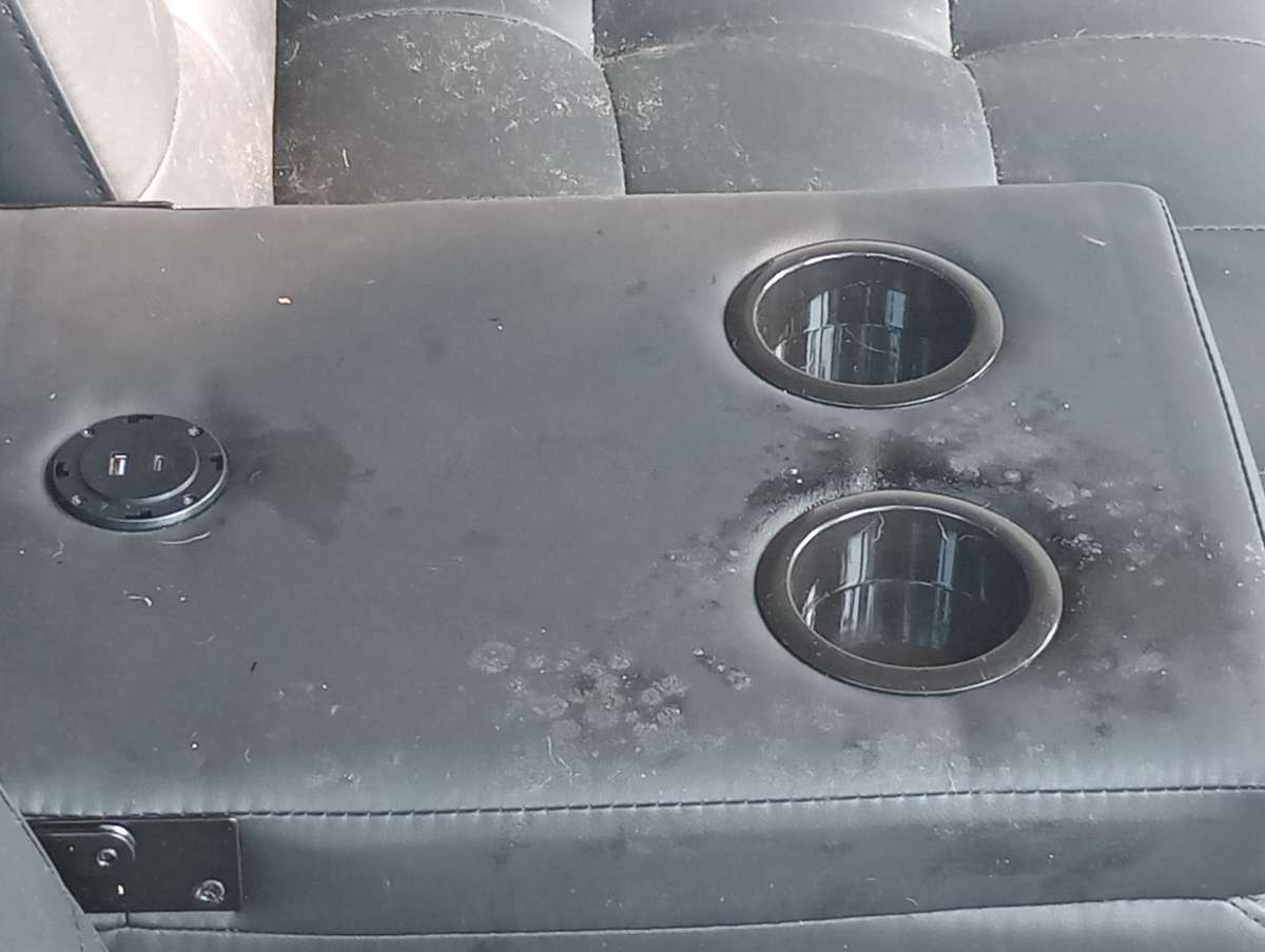 black leather futon couch