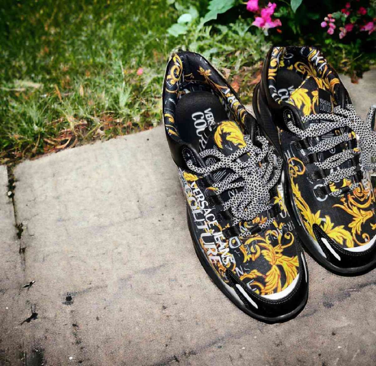 mens size 10  brand new Versace sneakers