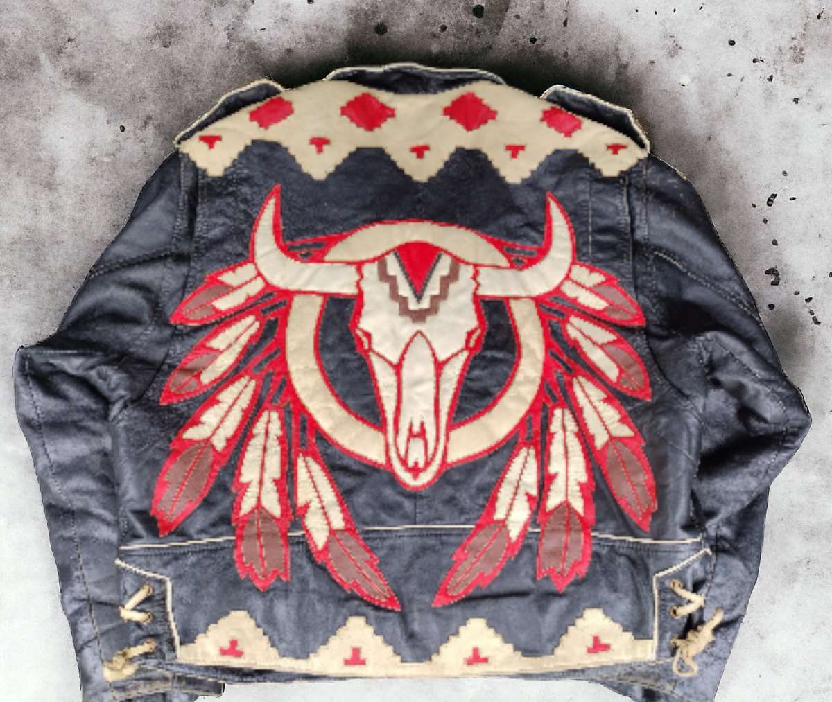 vintage 80s leather motorcycle jacket