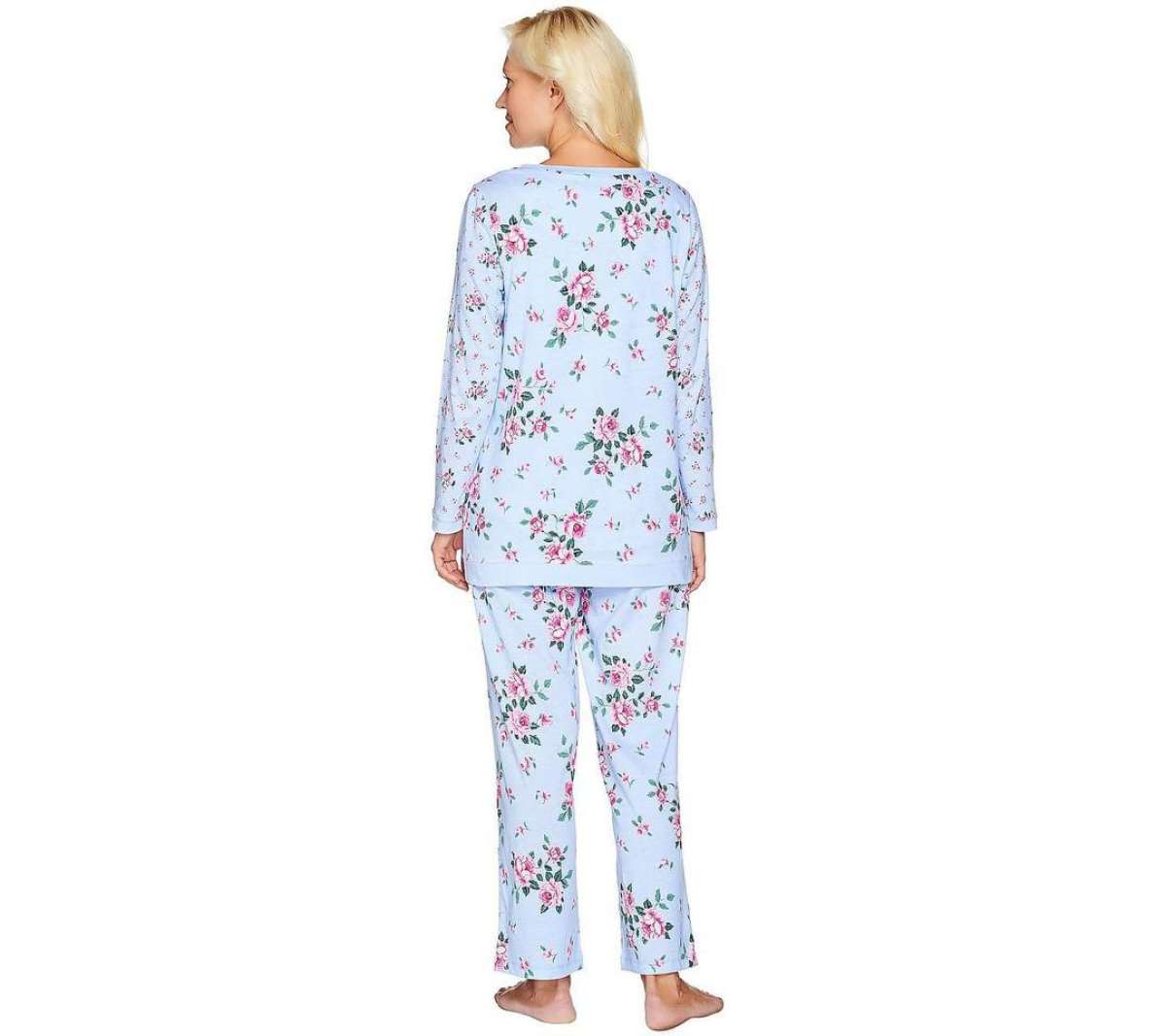 Carole Hochman full Sleeve Top and Wide Leg Crop Pant Sleep