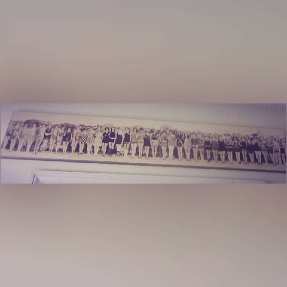 wooden long pantographic photograph from the 1920s