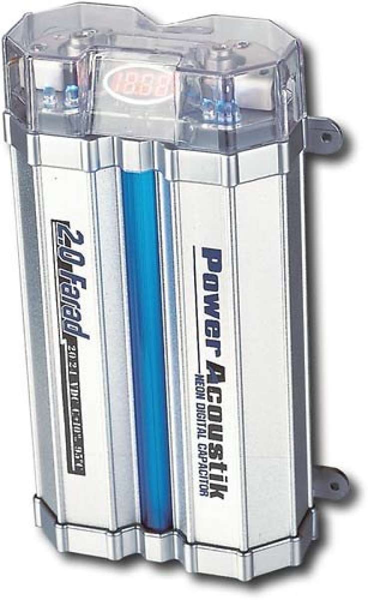 Power Acoustik Neon Digital 20 Farad Capacitor