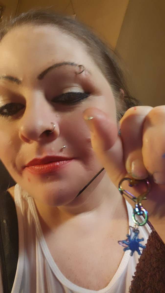 Rainbow chrome keychain necklaces