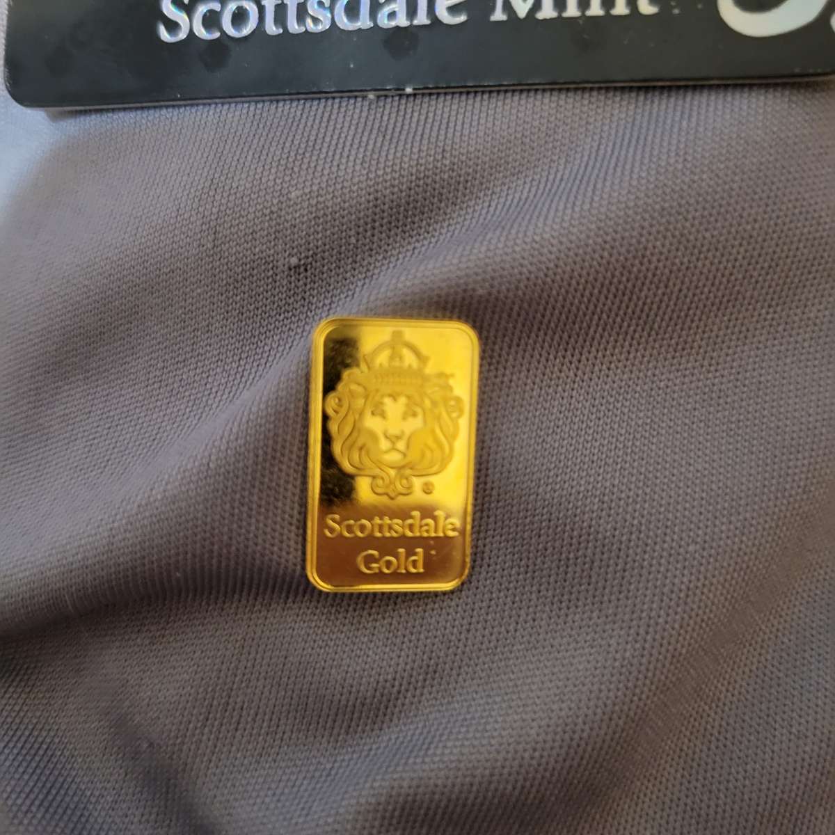 2 gram scottsdale gold bar