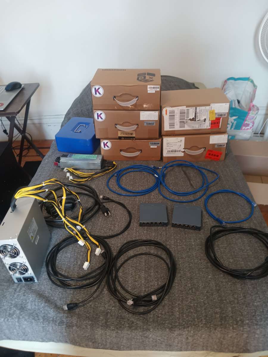 Goldshell miners and power supplies all of them