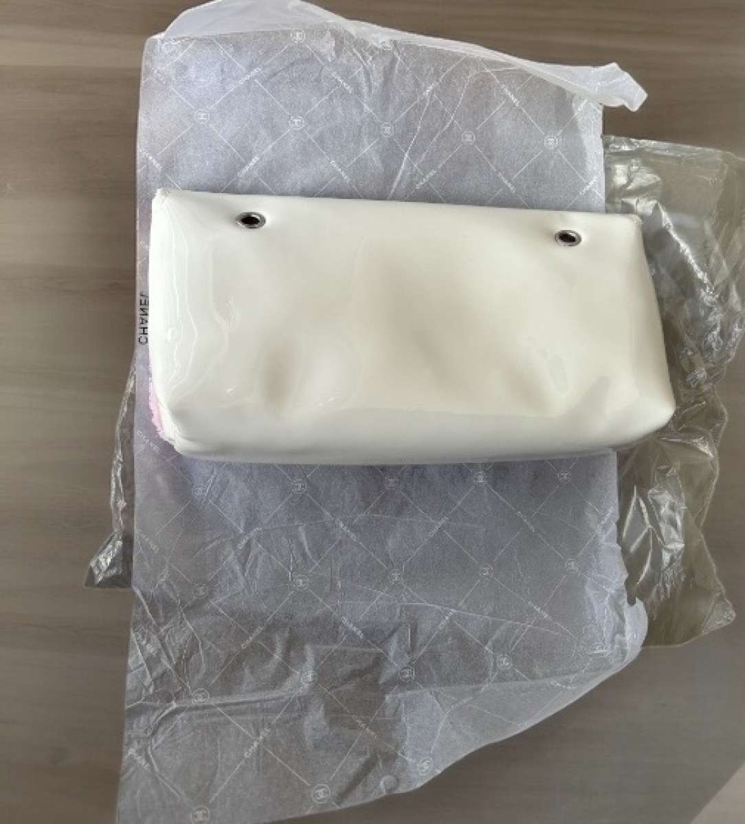 Chanel WhitePink Clutch Purse