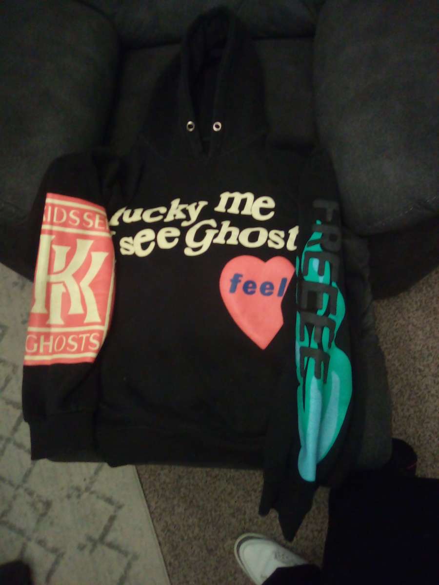 1of1 rare black ksg hoodie Kanye Westkid Cudi collab