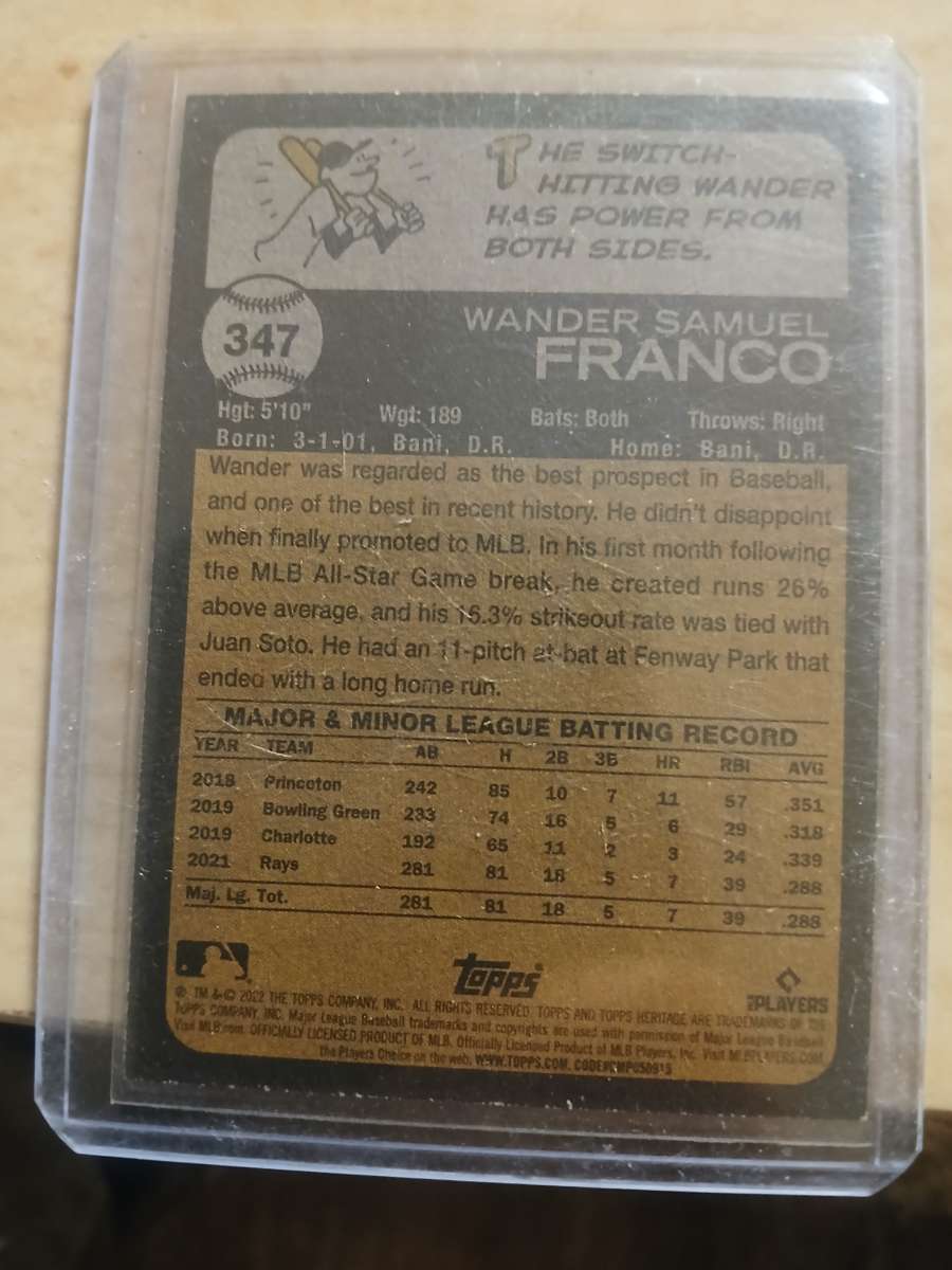 wander franco rookie cards