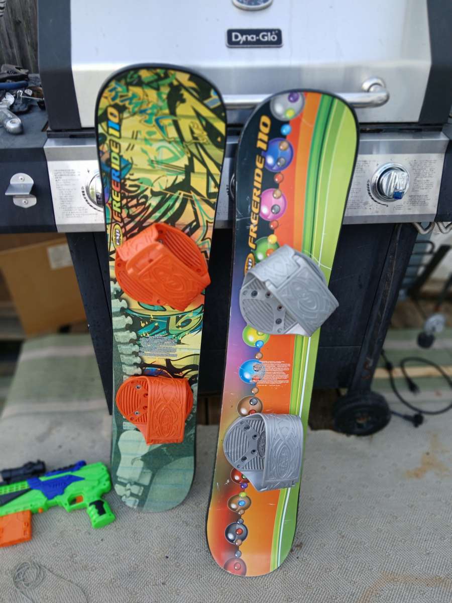 snowboards