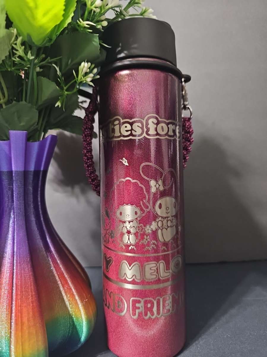 24oz laser Engraved Insulated MY MELODY  Water Bottle