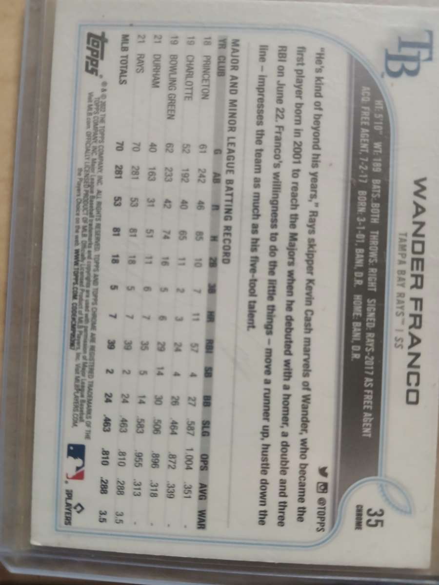 wander franco rookie cards