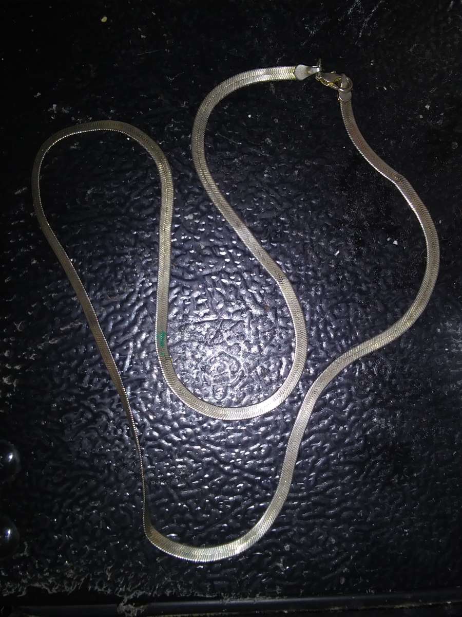 silver necklace