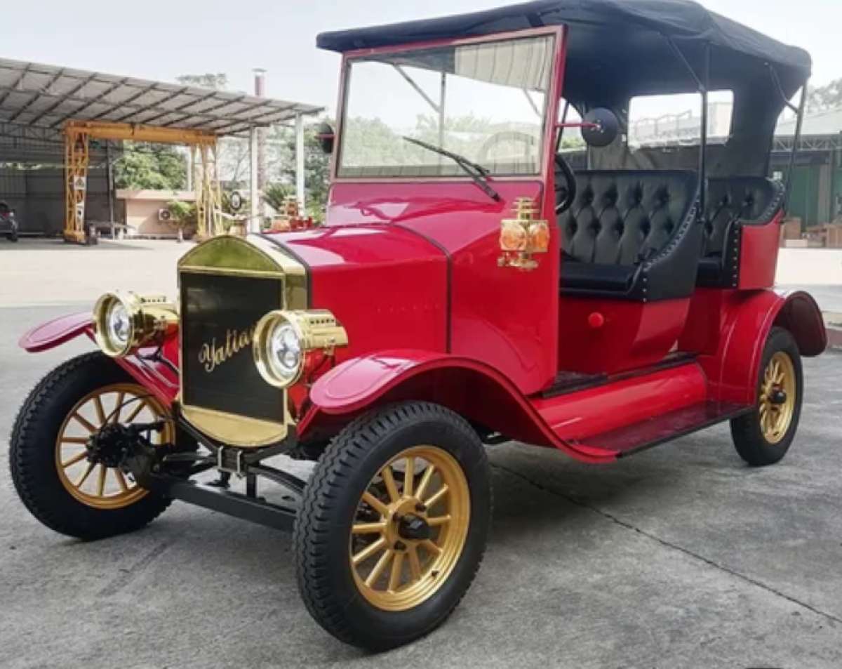 classic vintage golf cart