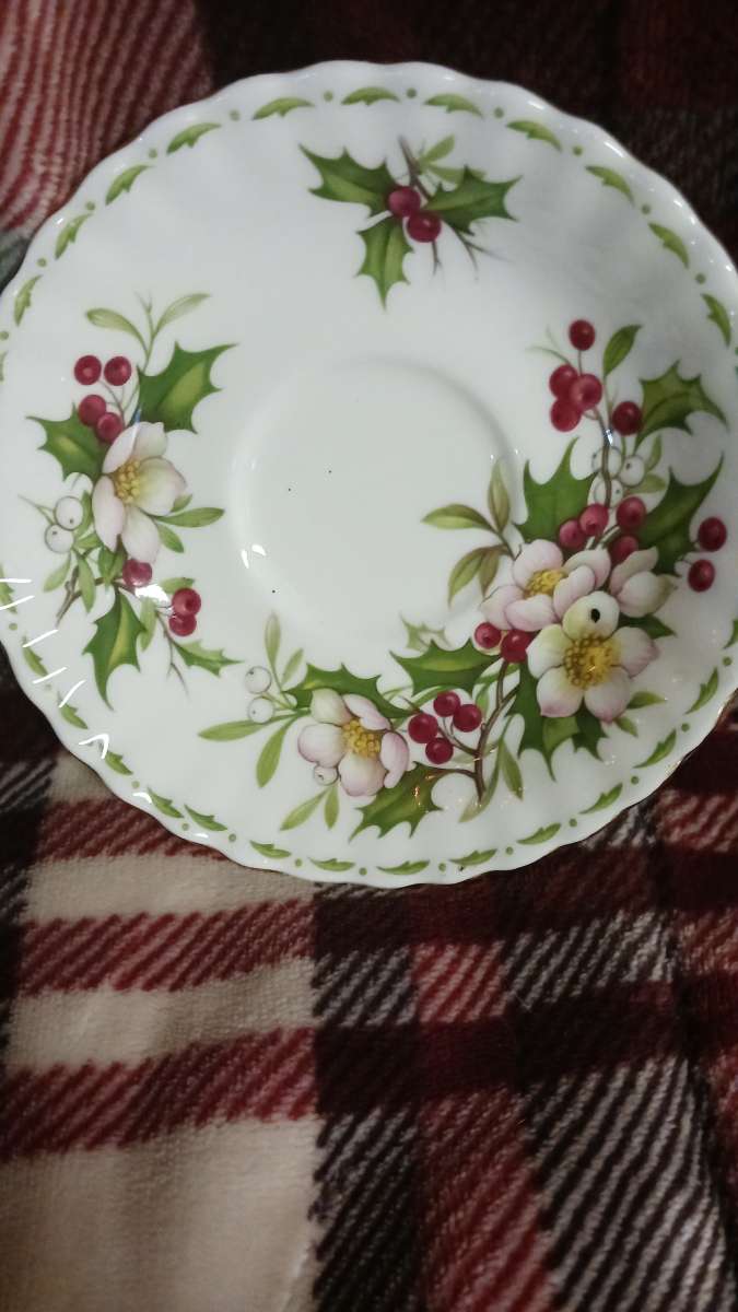 royal Albert Christmas saucer