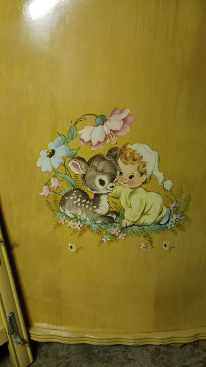 vintage baby bed