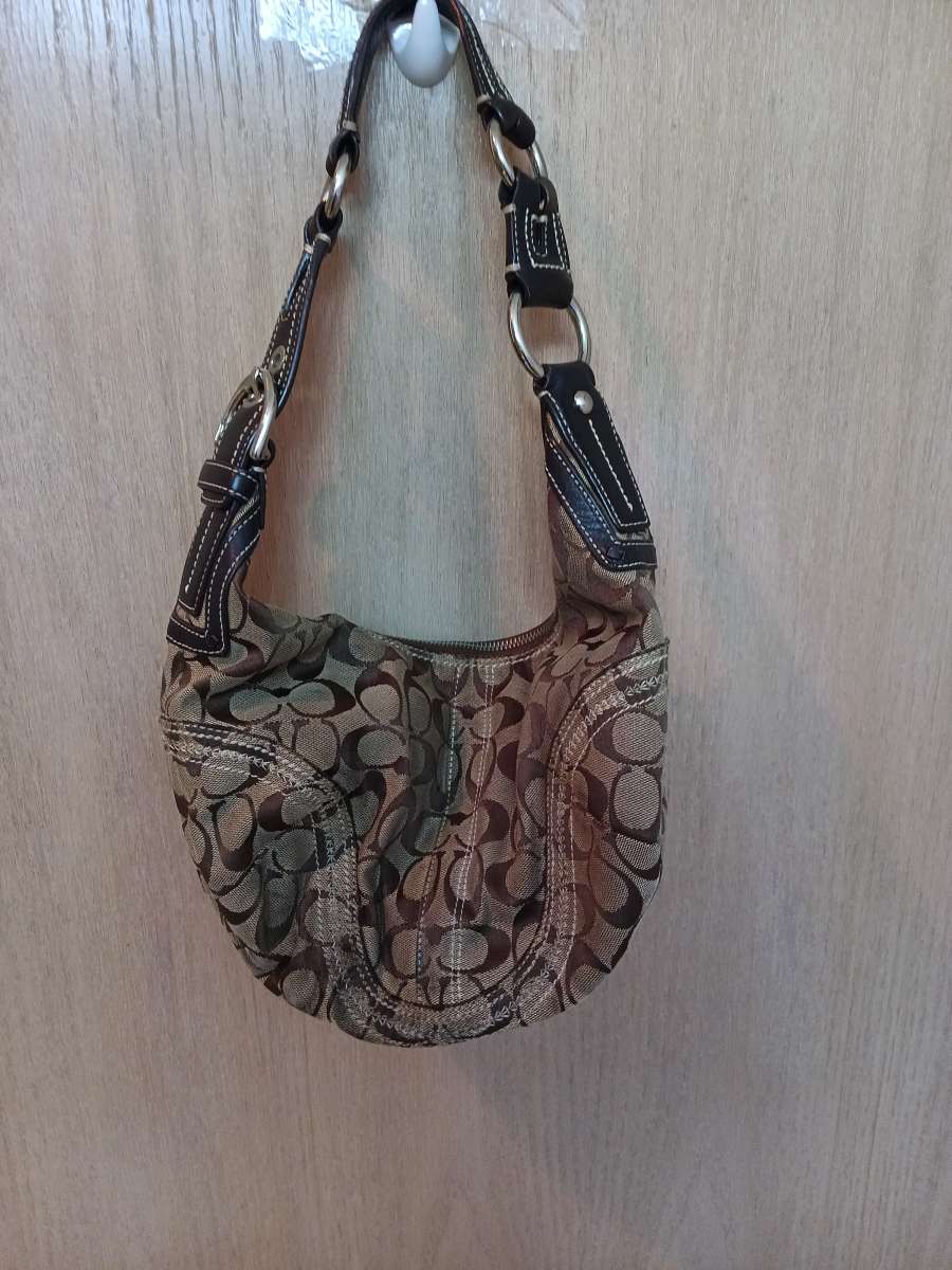 Coach canvas and leather purse