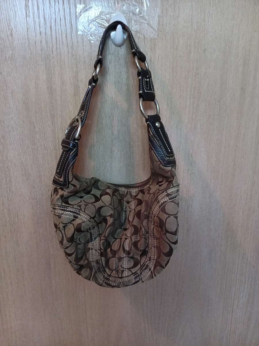 Coach canvas and leather purse