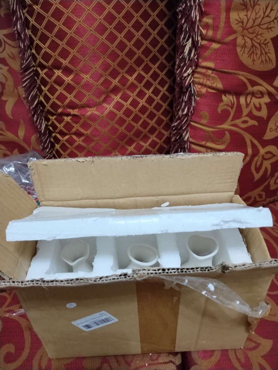 mini porcelain vase set of 3